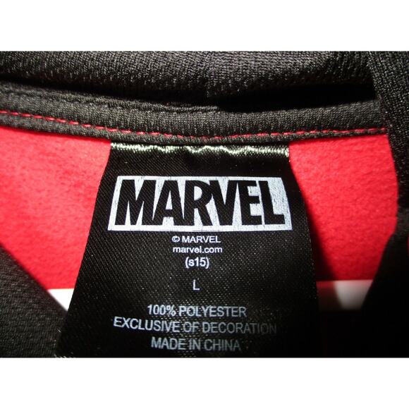 Marvel Deadpool Red Hoodie pullover Sweatshirt size L Red - Picture 4 of 7